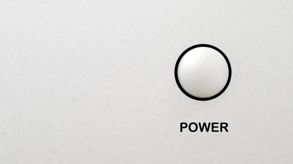 Photo of a white power button
